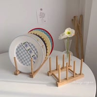 木のディッシュスタンド【S】