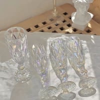 オーロラダイヤモンドカットのグラス