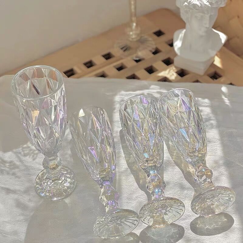 オーロラダイヤモンドカットのグラス | Cherry Sugar