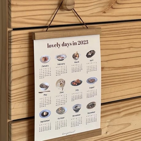 Lovely days in 2023 ペーパーカレンダー