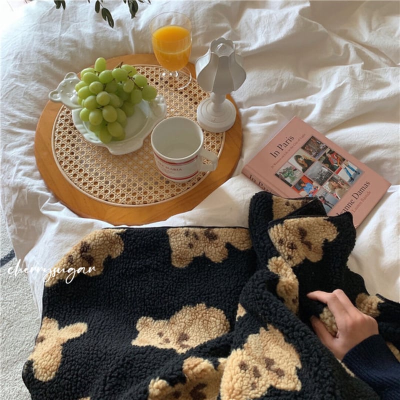 一部即納】リボンベアのふわふわブランケット【S】 | Cherry Sugar