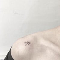 タトゥーシール" W Heart "