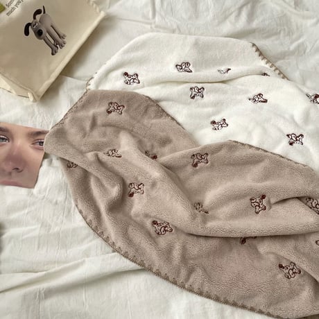くまさんとさくらんぼのソフトタッチタオル