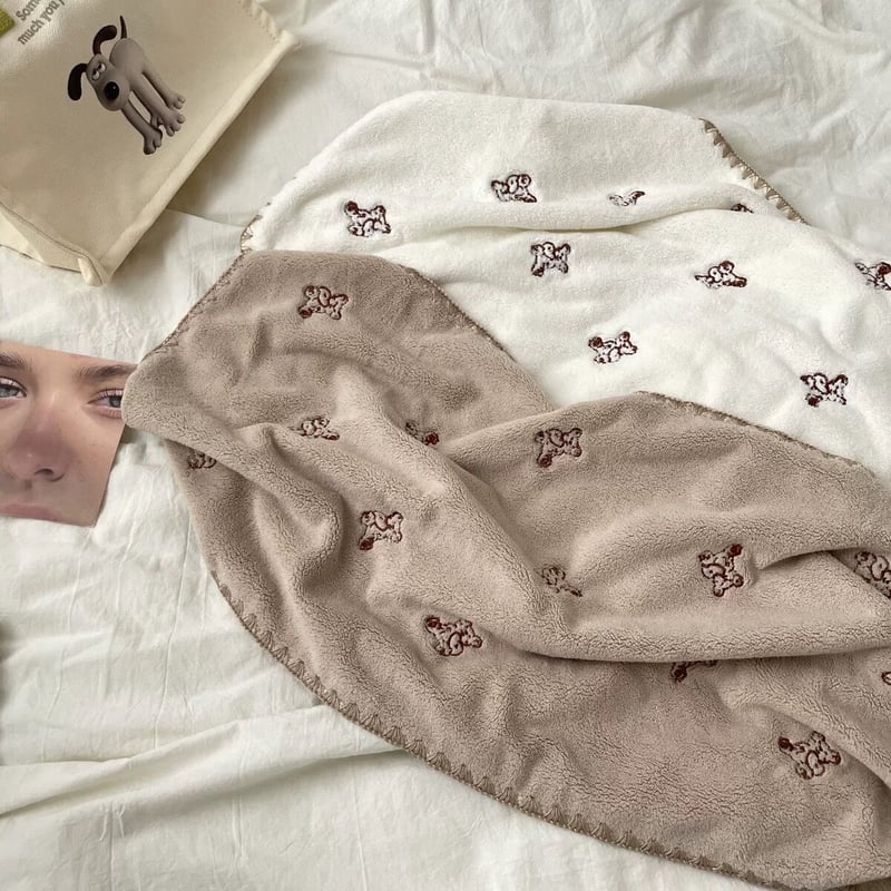 くまさんとさくらんぼのソフトタッチタオル | Cherry Sugar