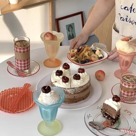 icecream sundae♡チューリップクリアカップ