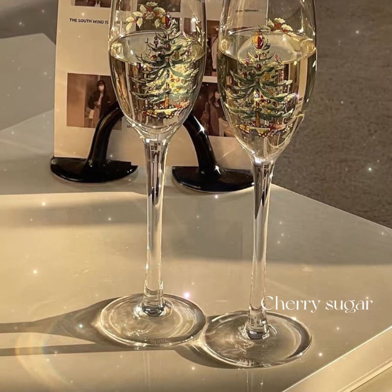 クリスマスゴールドライングラス | Cherry Sugar