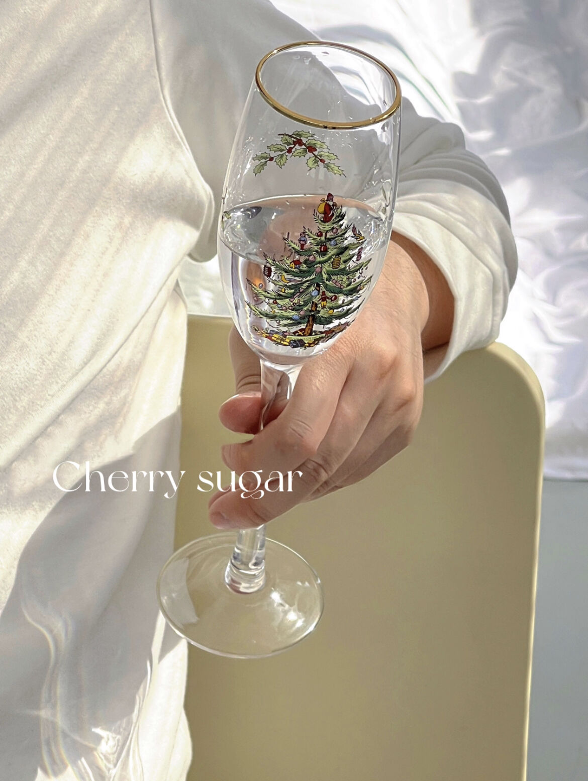 クリスマスゴールドライングラス | Cherry Sugar