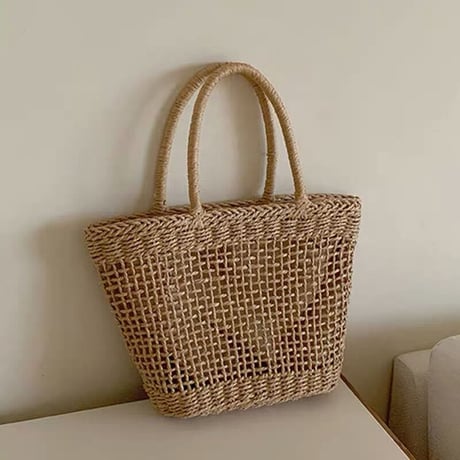 麦わらトートバッグ