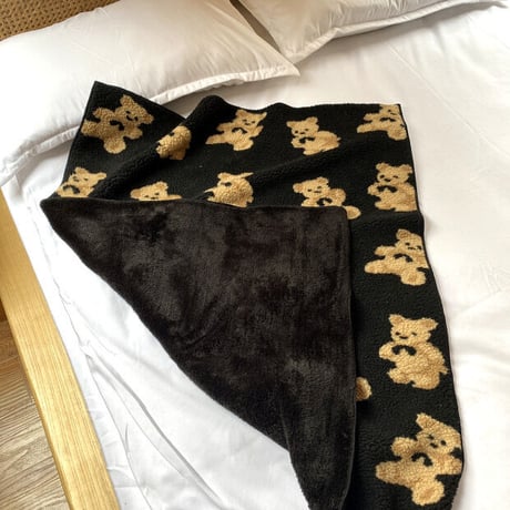 【一部即納】リボンベアのふわふわブランケット【S】