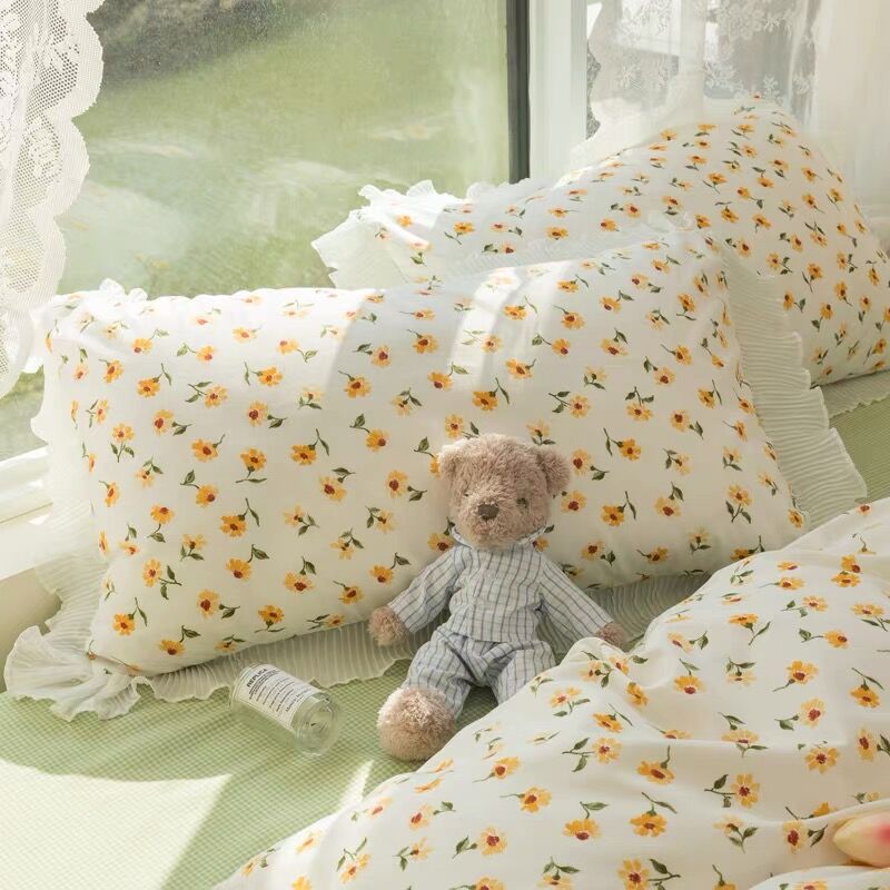 デイジーのフリルレース枕カバー | Cherry Sugar