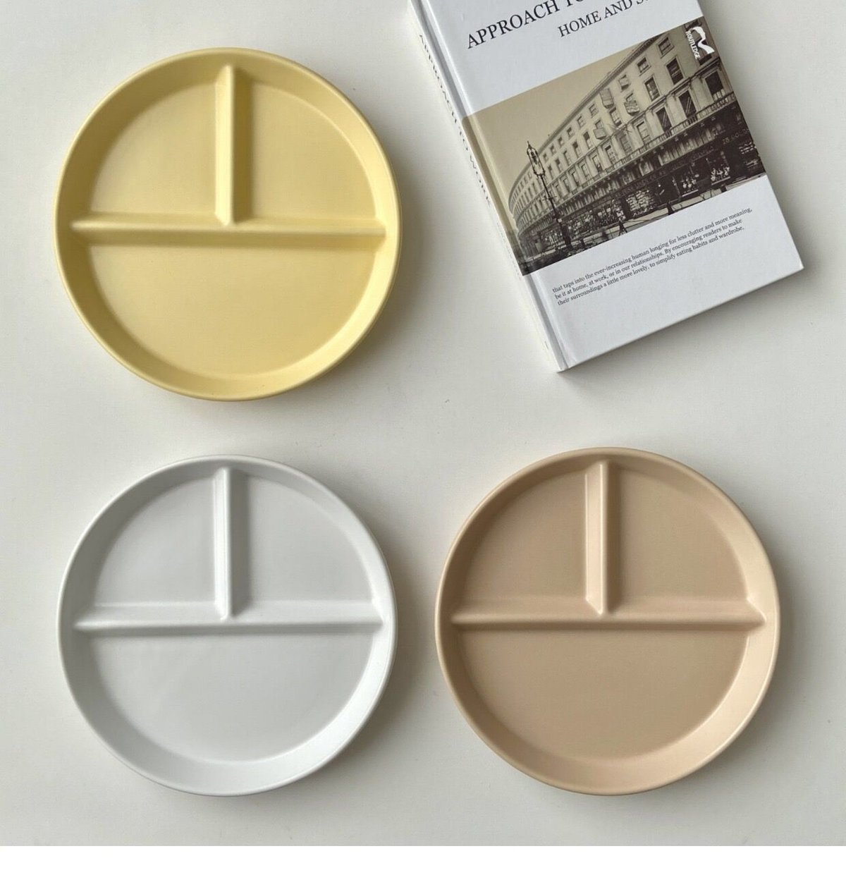 マットな陶器のセパレートプレート | Cherry Sugar