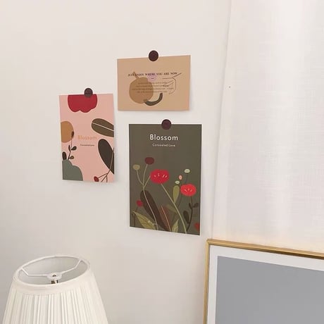 ポストカードセット " retro flower "