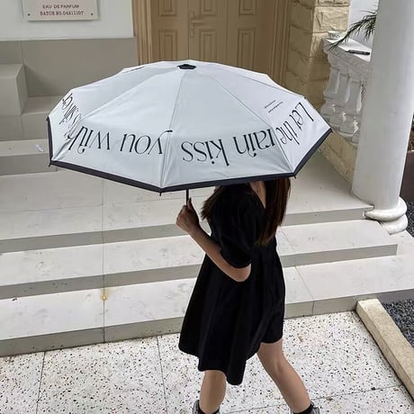 【一部即納】ブラックローズの晴雨兼用折り畳み日傘