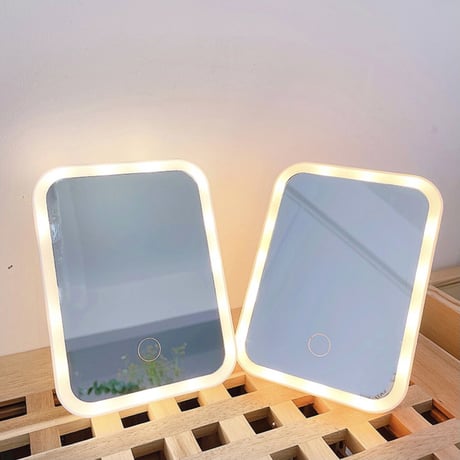 LEDライトスタンドミラー