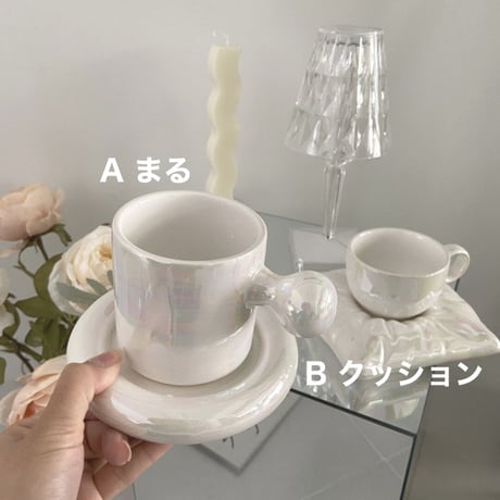 オーロラのカップ&ソーサー