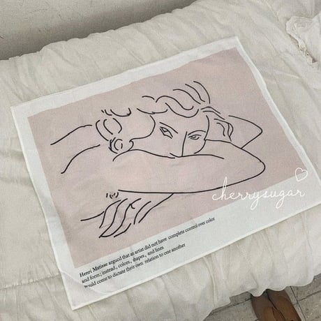 ファブリックポスター"dustypink woman"