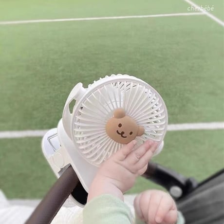 【即納】うさぎ&くまさんのクリップファン