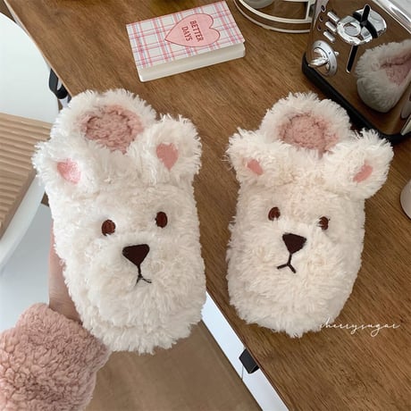 ハートわんちゃんルームシューズ