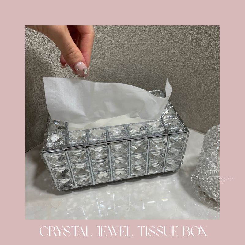 一部即納】クリスタルジュエリーティッシュケース | Cherry Sugar