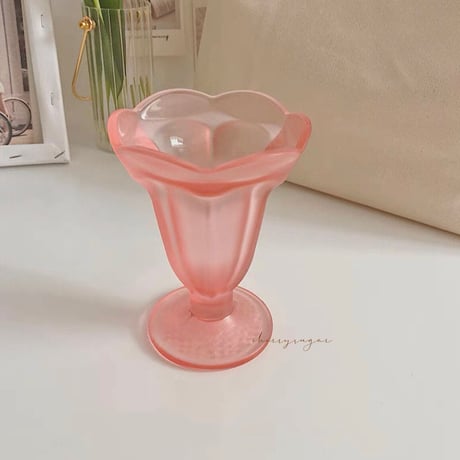 icecream sundae♡チューリップクリアカップ