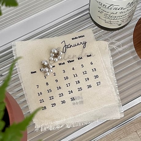 ファブリックカレンダー2026"monthly"