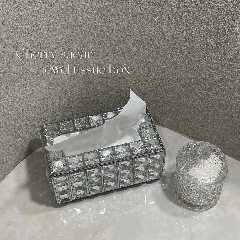一部即納】クリスタルジュエリーティッシュケース | Cherry Sugar 一部即納】クリスタルジュエリーティッシュケース | Cherry Sugar