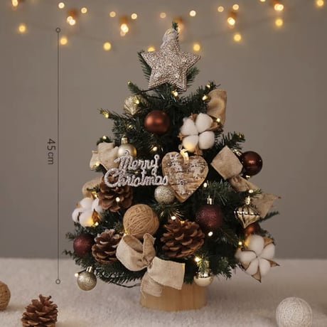 【即納】クリスマスツリー(LED+オーナメントset)