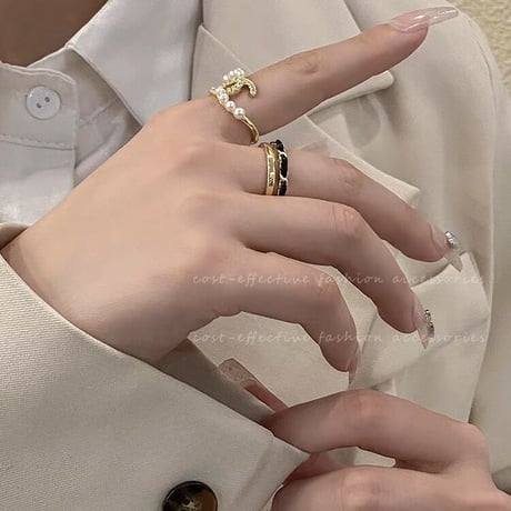 【一部即納】ゴールドモノトーンレディリング