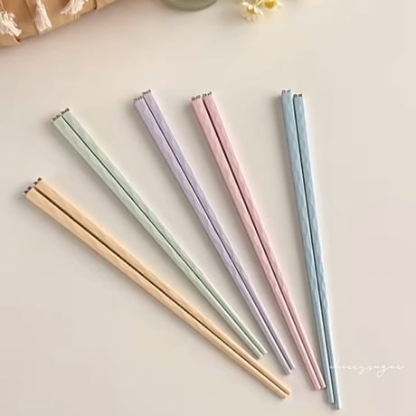 パステルカラーのビジューお箸