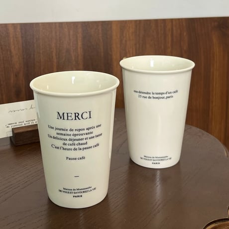 陶器のビンテージカップ(L)
