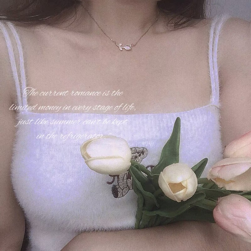 クリアチューリップビジューネックレス | Cherry Sugar