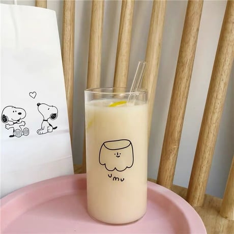 【即納】ガラスの透明なカフェストロー