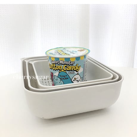 プラスチックキッチン水切りカゴ