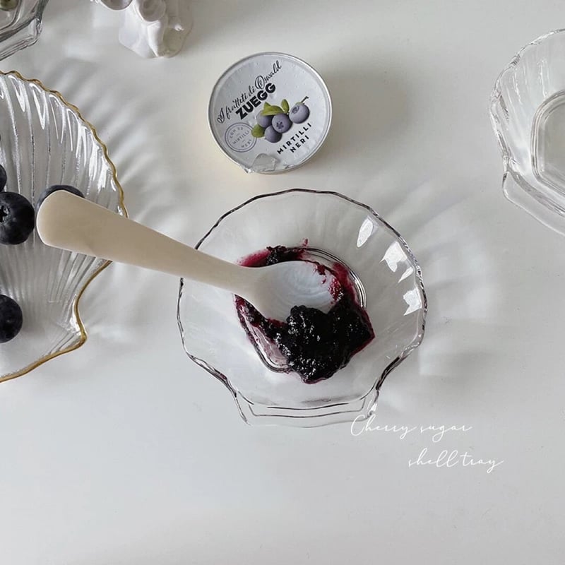 透明なシェルのガラス皿 | Cherry Sugar