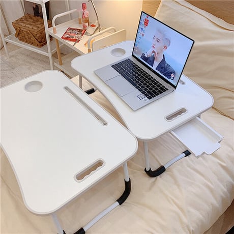 多機能ホワイト折りたたみテーブル