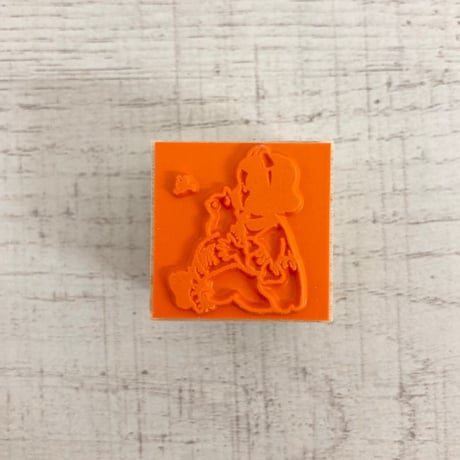 No. 97: Cat and Girl ハンコ