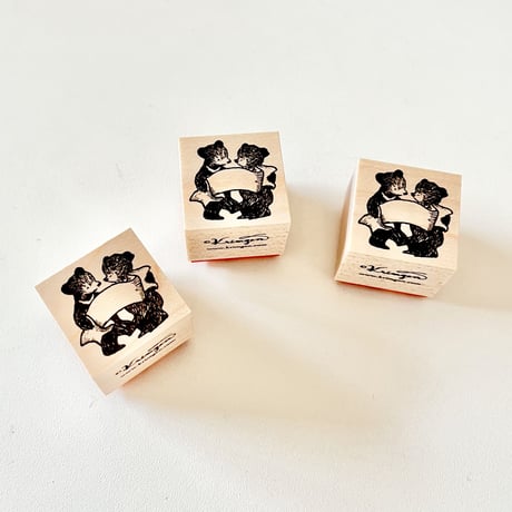 Bear and Ribbon ハンコ  renewal
