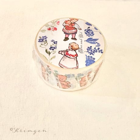 Washi tape with Perforations "Blue and Red"（ミシン目入りマスキングテープ "Blues and Red"）