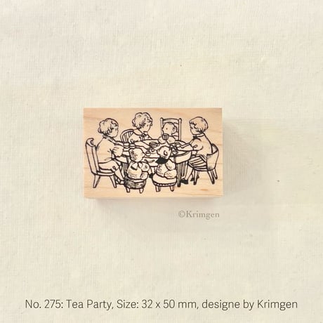 No.275: "Tea Party" Stamp （お茶会のハンコ）
