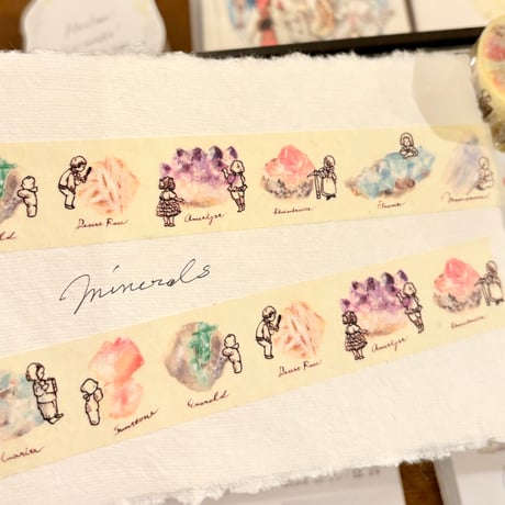 Minerals washi tape （鉱物のマスキングテープ）