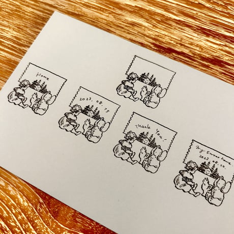 No.220: Landscape Frame Stamp （風景のフレームハンコ）