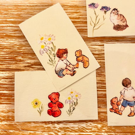 小さなカードセット "Children" (set of 16 small cards)