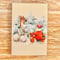 25K-47: \"Deer, Rabbits, and Child\" postcard （鹿とうさぎと子供のポストカード）