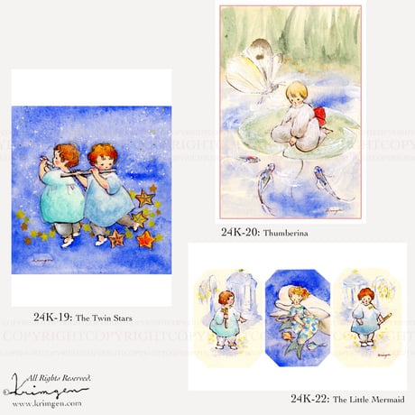 24K-20: Thumbelina postcard（親指姫ポストカード）
