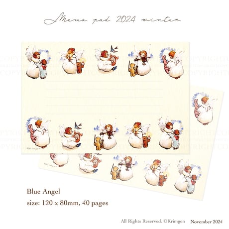 "Blue Angels" memo pad  青い天使メモ帳