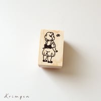 No.11: ちょうちょを見ている子　ハンコ