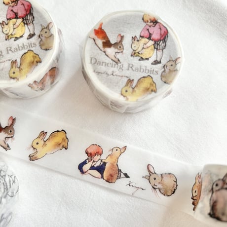 Dancing Rabbit マスキングテープ (washi tape)