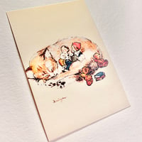 24K-53: "Cat Bed" postcard