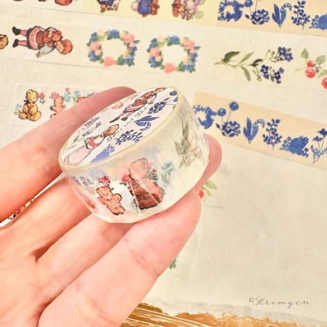 Washi tape with Perforations "Blue and Red"（ミシン目入りマスキングテープ "Blues and Red"）
