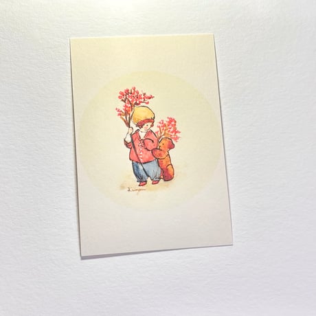 24K-43: "Red Berry" postcard